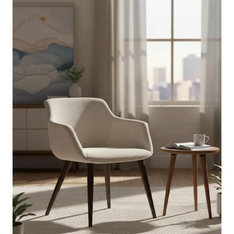 Chaise en tissu Ecneref, Colombe