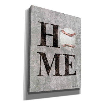 «Baseball ACCUEIL» par Susan Ball, art mural sur toile