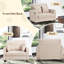 Chaise berçante surdimensionnée et rembourrée Erommy