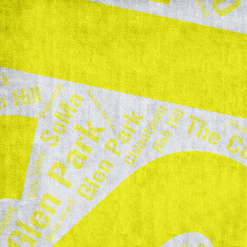 Bath Towel, San Francisco, Yellow, Poly/Cotton