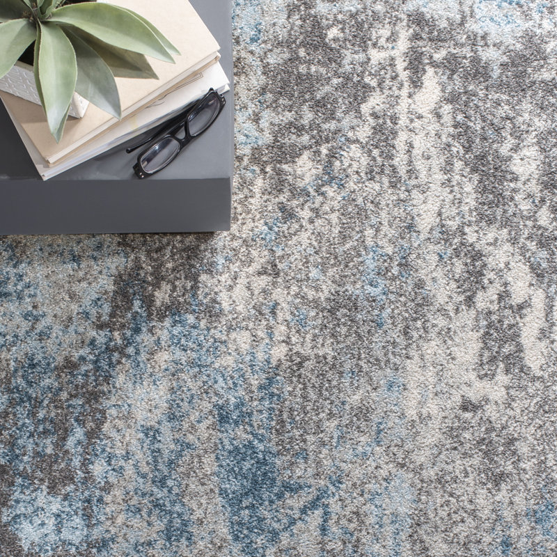 Vahram Abstract Looped / Hooked Area Rug, Rectangle 183 x 274cm