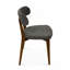 Alpine Modern Walnut Wood Dining Chair Fabric