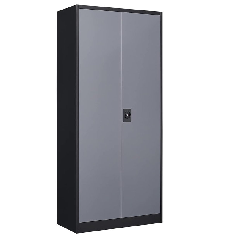 Jugoslav 32'' Wide 4 - Shelf Storage Cabinet, Gray