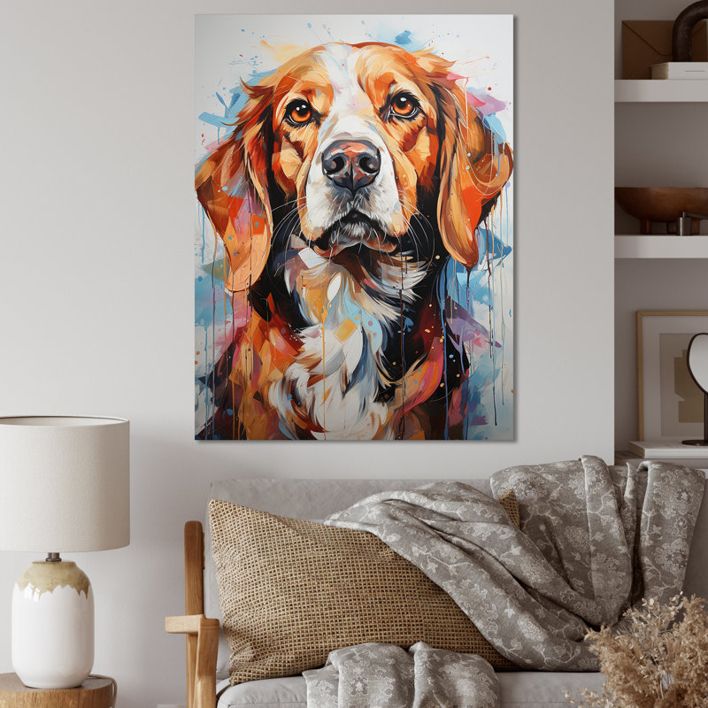 Beagle Bliss I sur impression sur toile, H 20 po x l 12 po x P 1 po, Toile tendue