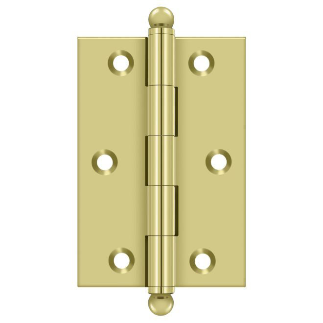 3'' x 2'' Butt Bearing Hinge, Polished Brass