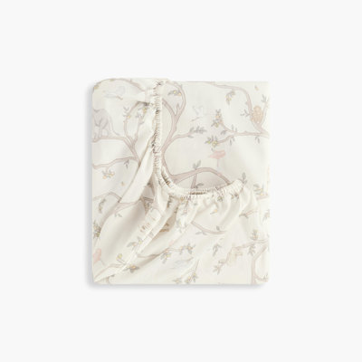 Animal Parade Crib Sheet, Ivory