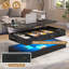Table basse à plateau relevable ultrabrillant 47,2 pouces avec éclairage DEL et tiroir de rangement-662380732-662380733