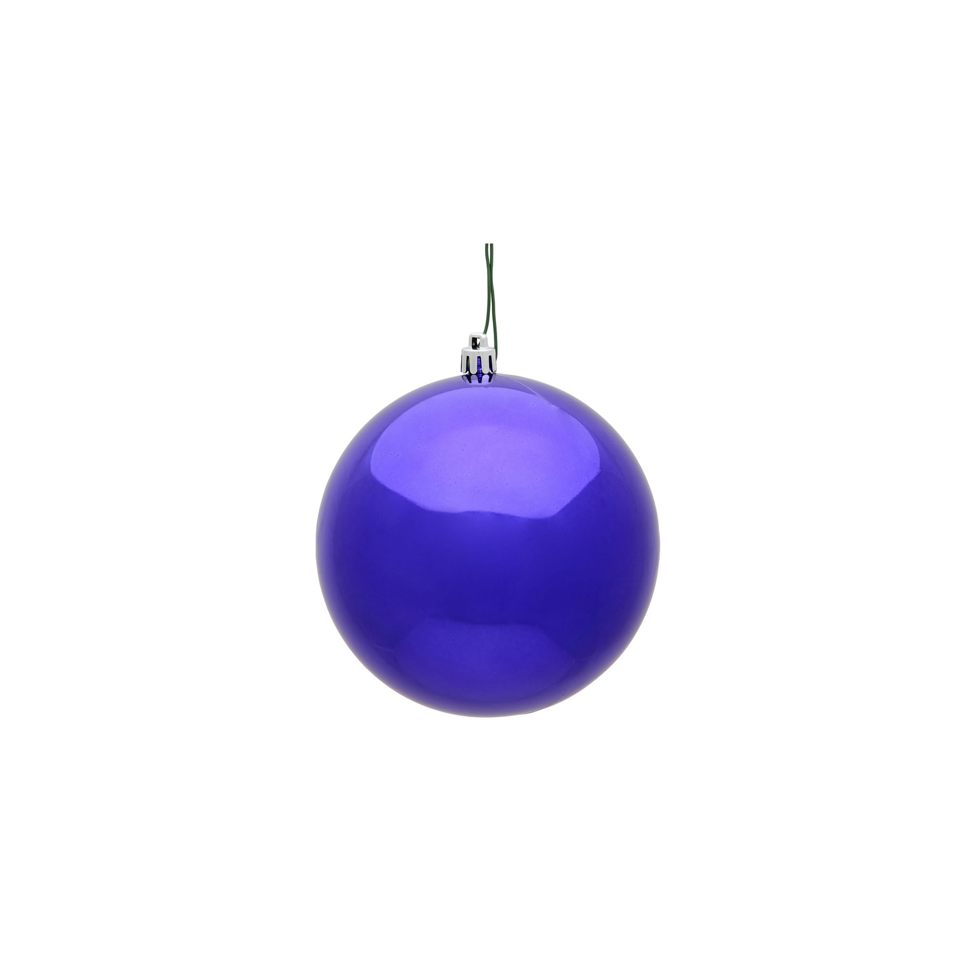 Holiday Solid Ball Ornament, Limestone, 6" H x 6" W x 6" D