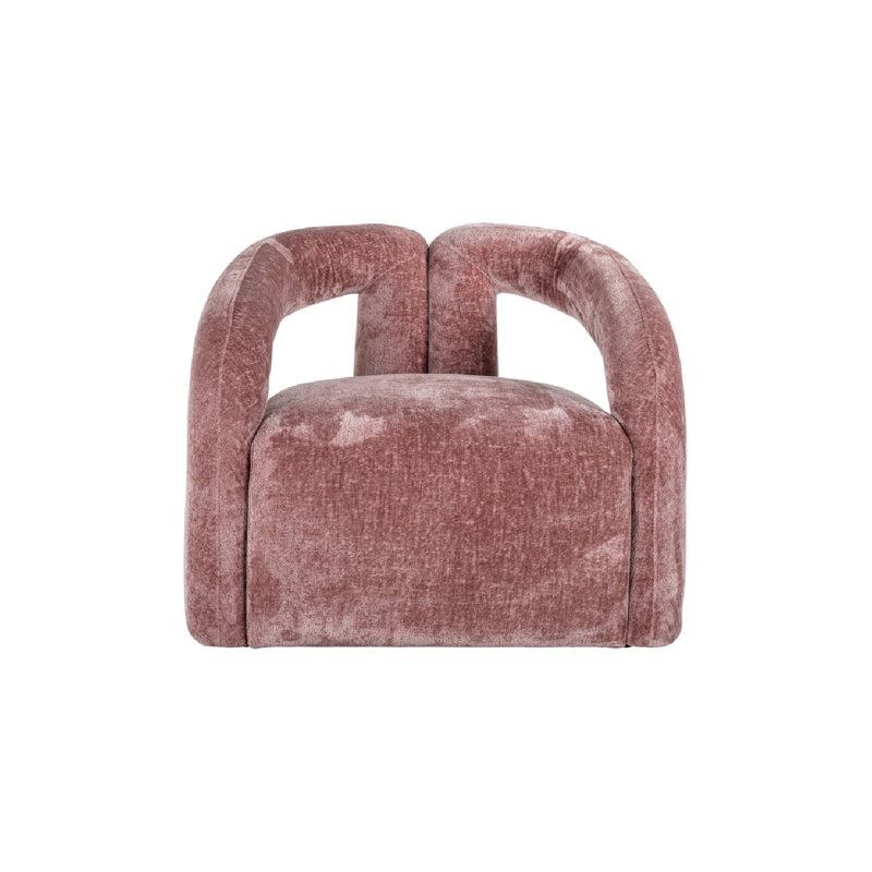 Fauteuil demi-tonneau rembourré de 33 po de largeur Dana