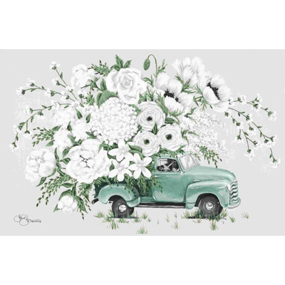 Camion floral blanc