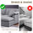 7 - Piece Modular Oversized Reversible Corner Sectional Sofa Cloud Couch-473774173