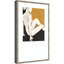 Reproduction d'art encadrée en bois «Assise figure in ocre» par Hannah Dawson-868317188