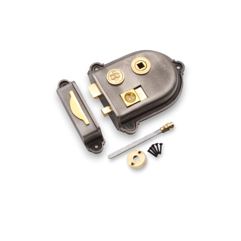 Cromwell Rim Latch Pewter