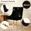 Chaise d'appoint rembourrée en velours avec pieds dorés -2078051676-2076929128