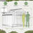 97.2' W x 118.9'' D Heavy-Duty Polycarbonate Greenhouse
