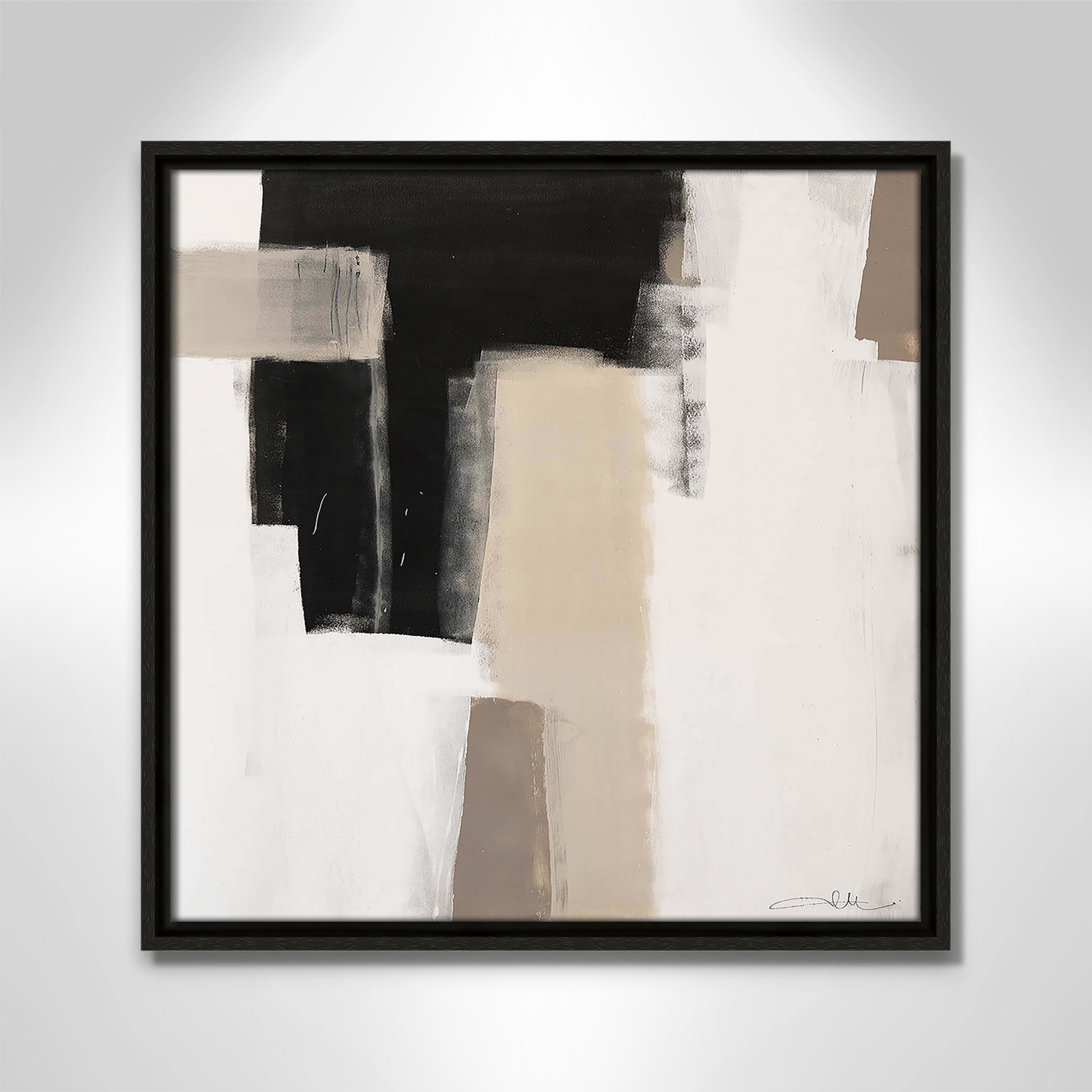 Earth Scapes I-A Print by Casa Fine Arts, 17.5" H x 17.5" W x 2" D, Espresso Floater Framed