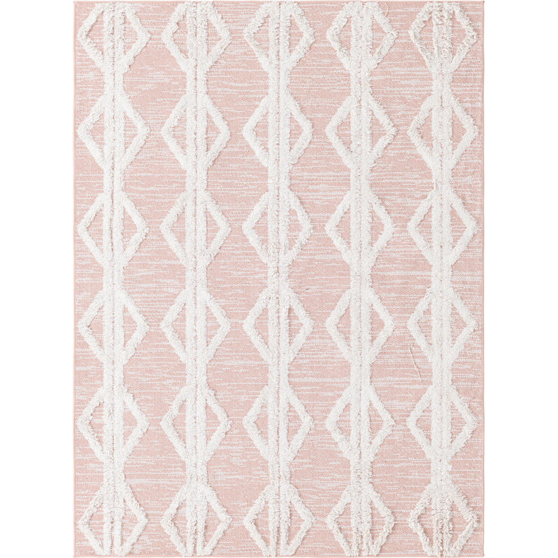 Dudziak Cotton Striped Indoor Rug, Rectangle 4'5" x 6'