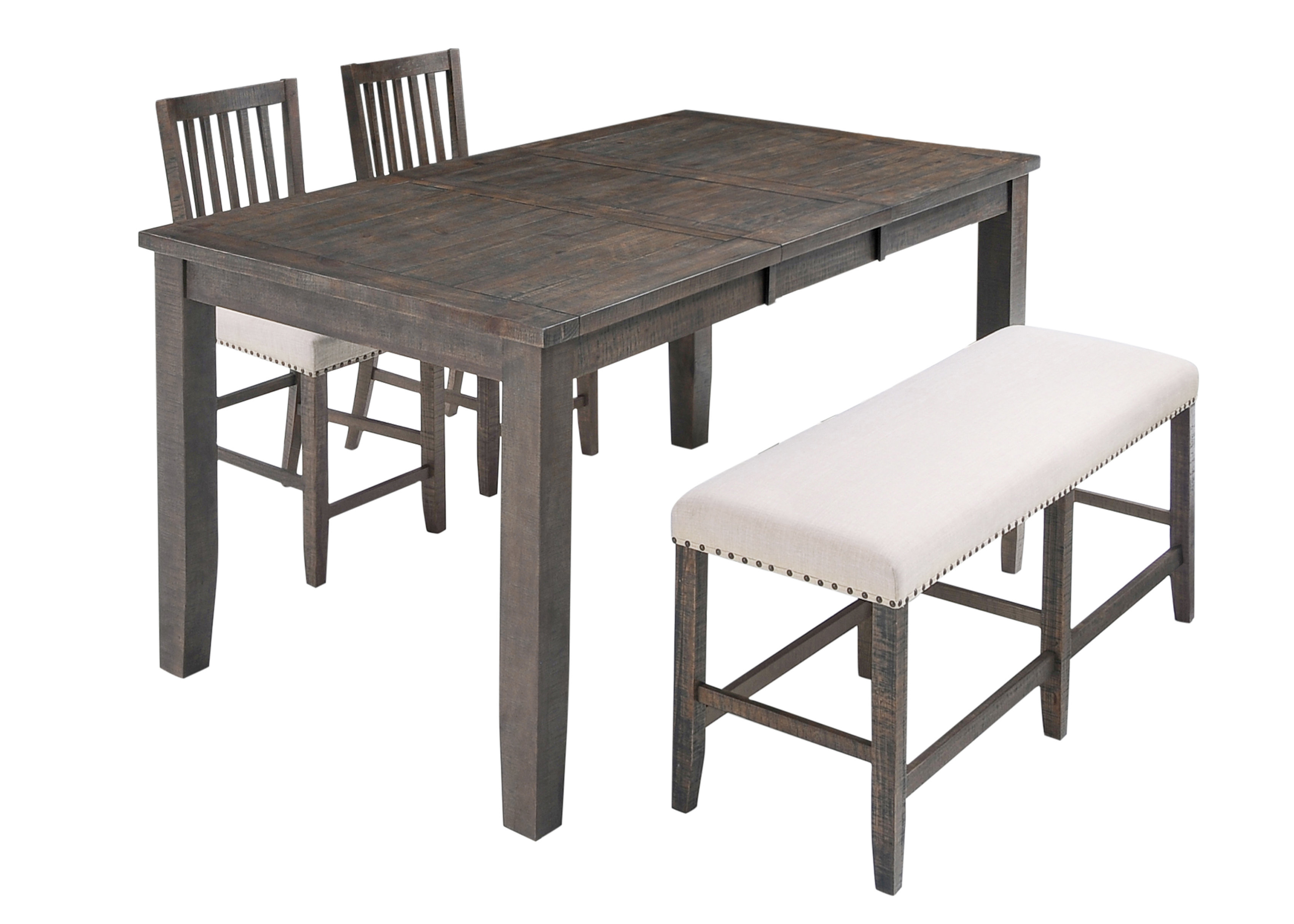 Hingham Counter Height Extendable Pine Solid Wood Dining Set