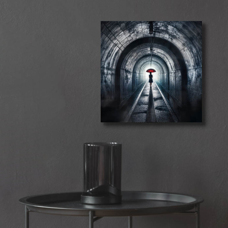 «Tunnel Vision» par Rey Klimt, art mural acrylique, 12 po x 12 po