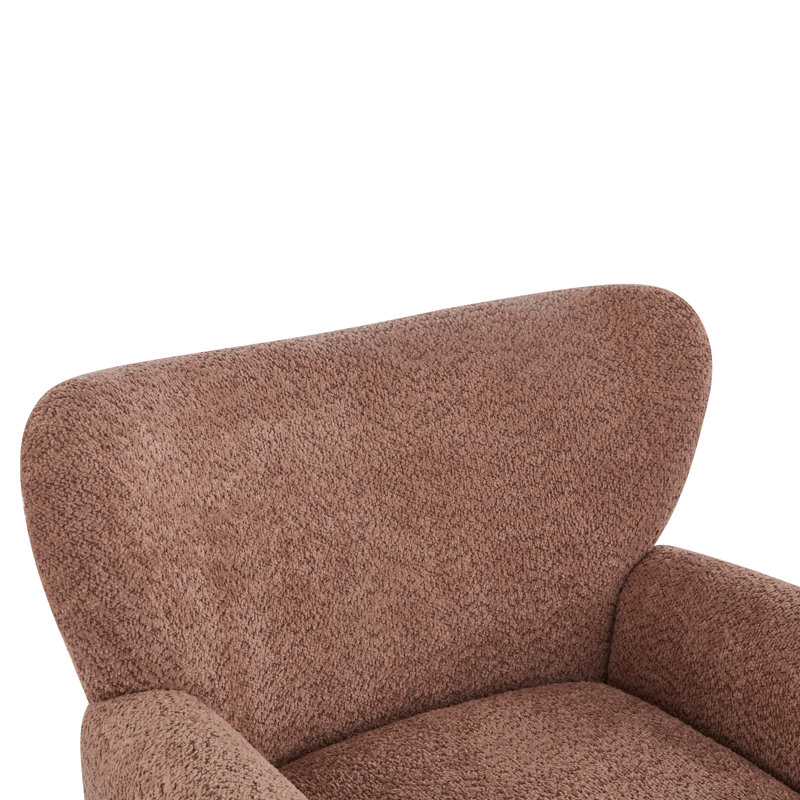 Fauteuil club Alonzo, Corail clair