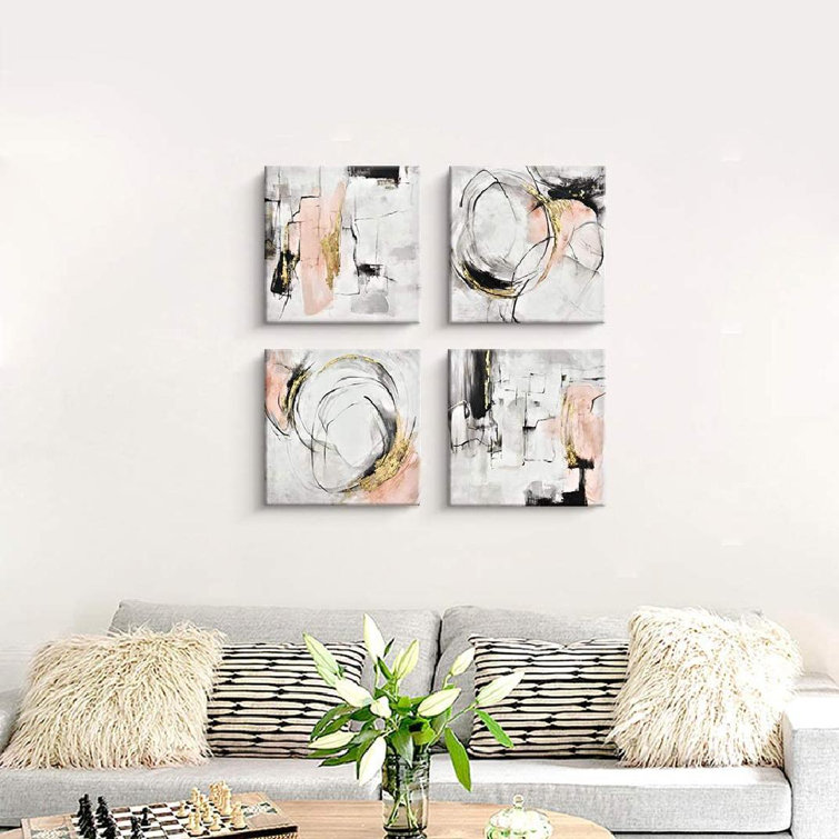 Latitude Run® 'Higher' 3 Piece Painting Print on Wrapped Canvas Set