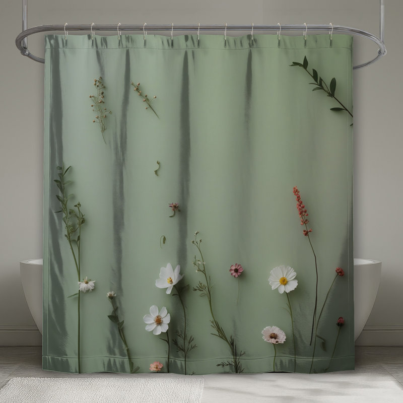 Rideaux de douche Wildflowers, 70in W x 72in H