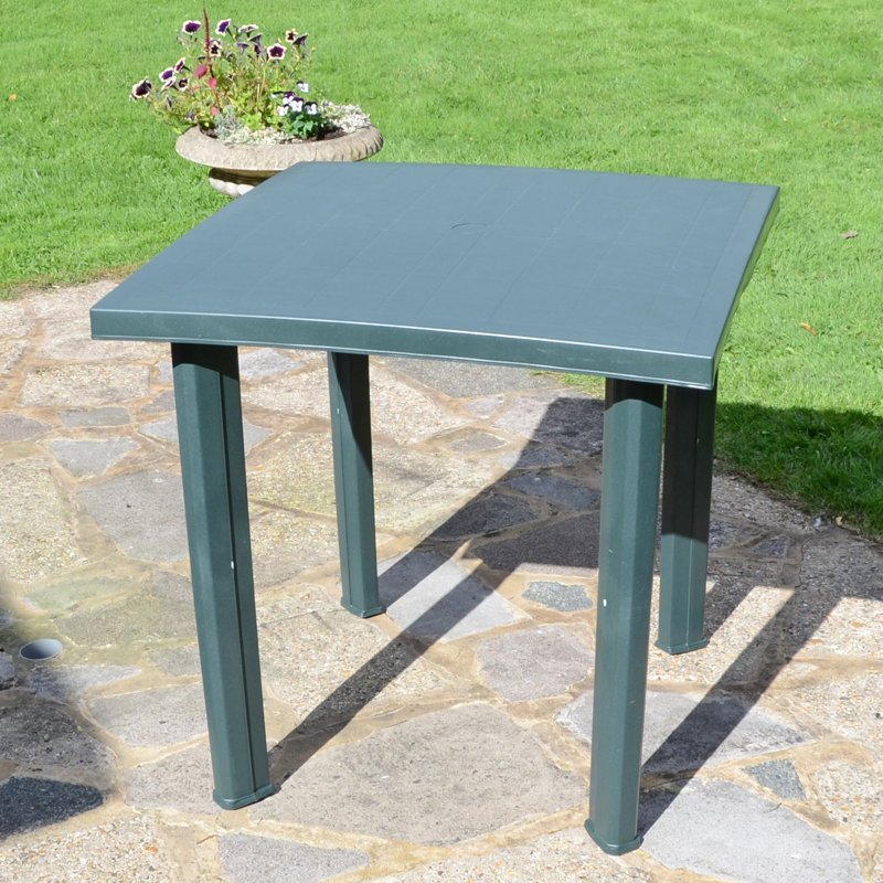 Jiali Square 4 - Person 79.5Cm L Outdoor Dining Table, Green