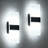 Dimmable Modern Wall Sconce with Rectangular Acrylic Lampshade, 6000K Hardwired-1675487595-1822692417