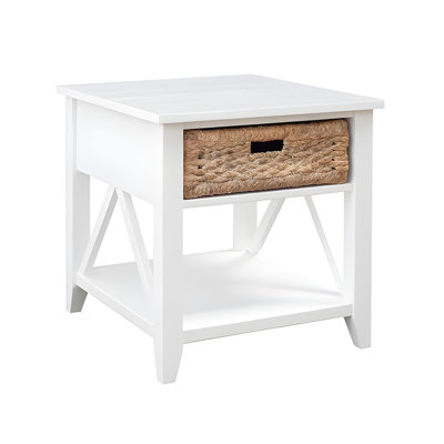 Ocean Grove End Table In White