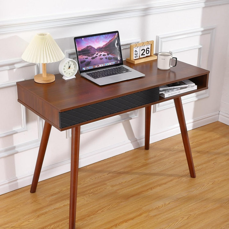 Bureau d'écriture de 42 pouces Mid Century