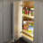 Polymer Kidney-Shaped 2-Shelf Lazy Susans for Corner Base Cabinets-29100048-29100050