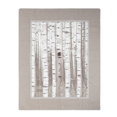 Jeté en coton Birch Forest