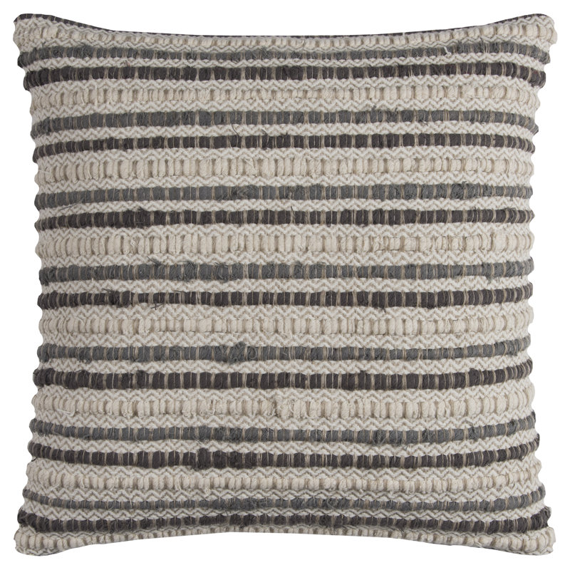 Housse et insert de coussin carré Allentown, Gris