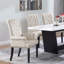 Chaise rembourrée avec accoudoirs de salle à manger-846086557