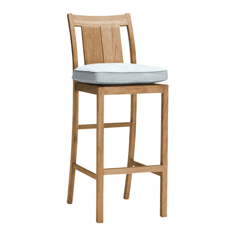 Tabouret de comptoir 24 po Croquet, Welt, Teck naturel, Ciel de papier
