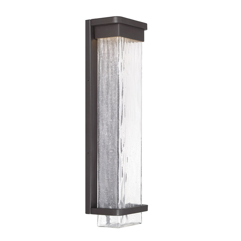 Vitrine LED Outdoor Flush Mount, Bronze, 16" H x 6.5" W x 4" D