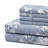Marina Decoration Home Decor Bedding Bedroom Bedsheet Soft Silky Deep Pocket Rayon from Bamboo All Season 6 Pieces Printed Sheet Set with 4 Pillowcases, Romantic Inkwash Floral Pattern Queen Size-340895280-340895282-340895294