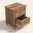 Aleana 21.5" H Solid Wood Tapered Legs 2-Drawer Nightstand (Set of 2)