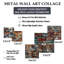 Brick Wall Elegance I - ensemble d'art abstrait mural de 5