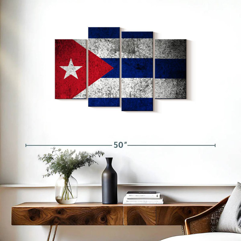 Drapeau cubain Borges, H 22 po x l 36 po