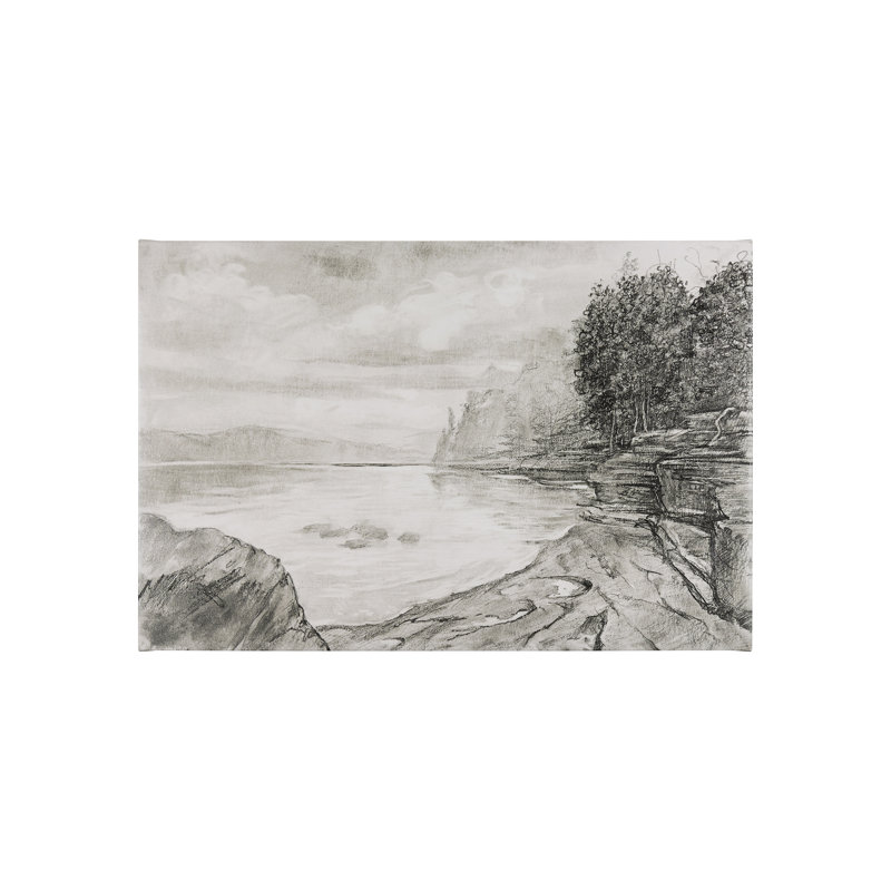 Toile texturée à la main West Coast Chronicles II, H 30 po x l 45 po x P 1,5 po
