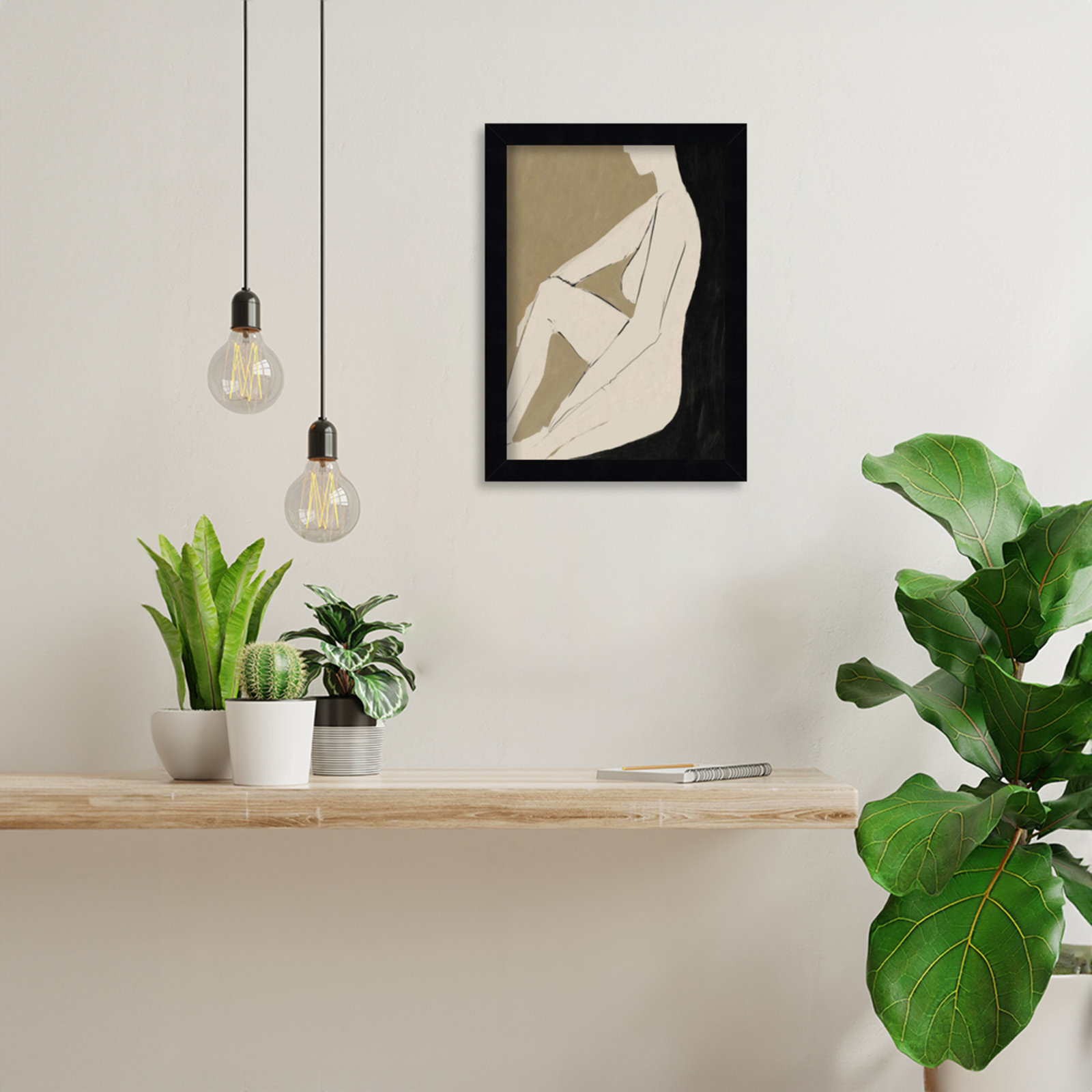 Chamois "Chill" Print by Dan Hobday, Black Framed, 13" H x 10" W