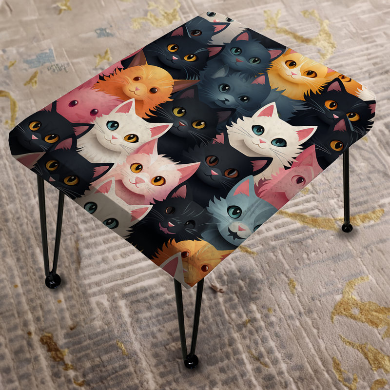 Kamrynn - Repose-pieds rectangulaire à imprimé animal