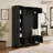 4-In-1 Modern-Style Entryway Shoe Bench — Black, Featuring 6 Cabinets & 4 Hooks — Adjustable Shelving Storage Unit For Living Room, Hallway, And Entryway-1037730634