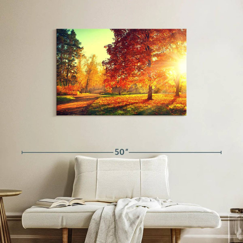 Coucher de soleil d'automne Alvord, H 26 po x l 39 po