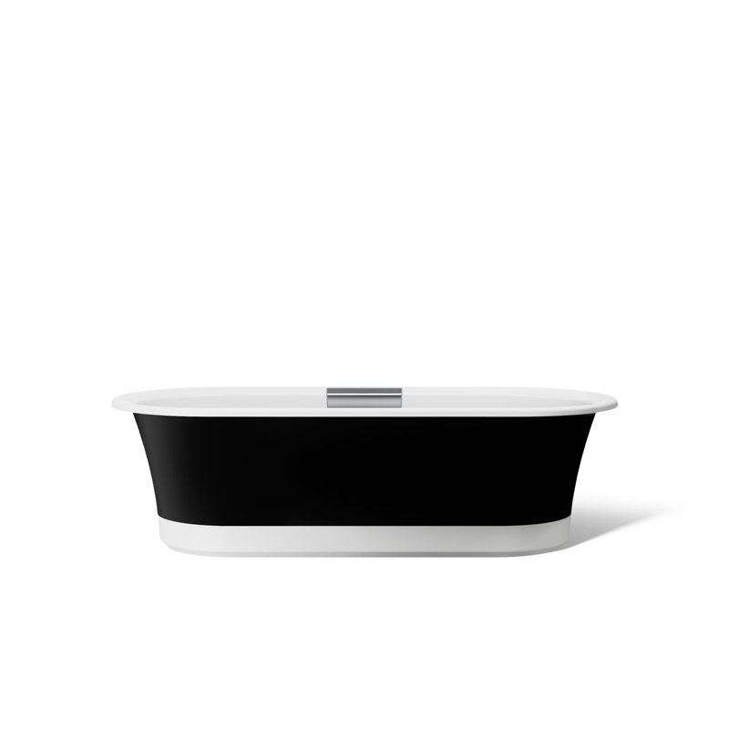 Volute 70-7 / 8 po X 30 3/8 po Baignoire autoportante avec base