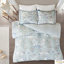 Housse de couette réversible très grand / très grand - coton, imprimé floral, deux motifs, médaillon, fermeture à boutons, chaleureuse et confortable-120469724