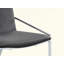 Ensemble de 2 chaises d'appoint en velours gris et finition chromée Zlatan