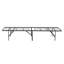 Base de lit plateforme en métal - base de matelas simple TG, noir