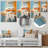 White And Orange Coastal Laundry Towels 3 - Laundry Metal Wall Art-1756076691